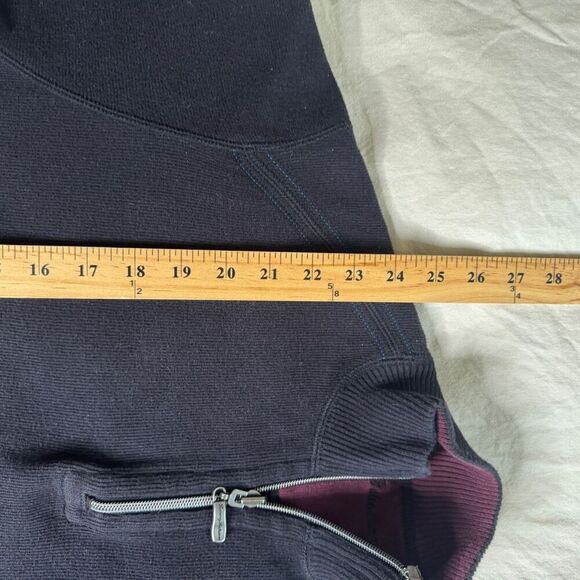 Tommy Bahama Sweater Mens Large Black Reversible Mock Neck 1/4 Zip Pullover Golf - Picture 5 of 7